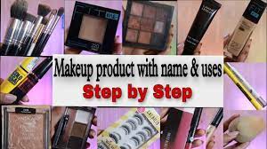 makeup with name uses step