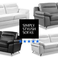 Sophine 61 leather dual power motion loveseat, created for macy's. Nuvola Modern Italian Inspired Leather Sofas 3 2 Seaters Armchairs Ebay