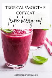 triple berry oat smoothie recipe