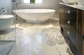 Bathroom With Glass Mosaic Tiles Perini
