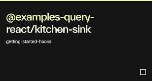 exles query react kitchen sink
