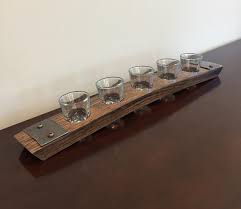 Shot Glass Flight Tray Made From
