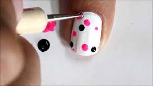 polka dot nail art how to do dotted