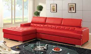 Floria Sectional Sofa Cm6122rd In Red