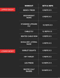 workout chart templates 15 free word