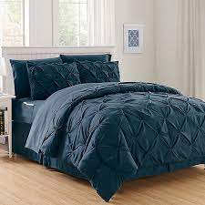 twin twin xl comforter set in navy blue