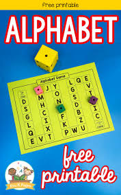 alphabet letter board game printable