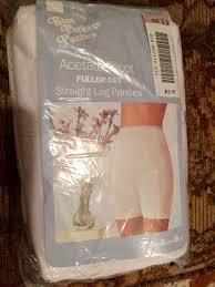 Vintage 3 Pack Sears Acetate Pillow Tab Panties Full Cut