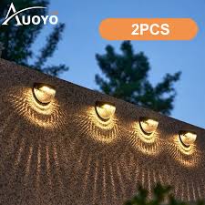 Auoyo 2pcs Solar Lights Outdoor
