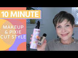makeup 5 minute pixie cut style