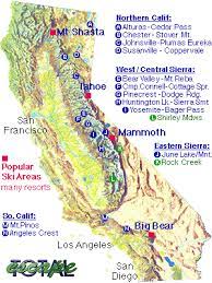 california ski map total escape