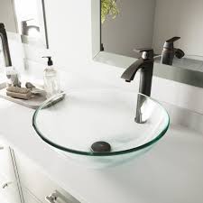 Vigo Crystalline Glass Vessel Bathroom Sink