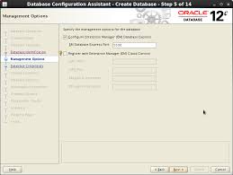 configuring the oracle database