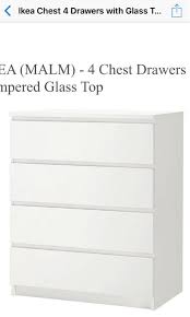 Ikea Malm 1 Set With 4 Drawers And