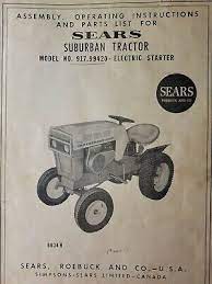 Sears Suburban 12 Riding Lawn Garden