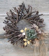 This chic and rustic natural diy twig. How To Make A Succulent Twig Wreath Joann Jo Ann Twig Crafts Christmas Wreaths Twig Art