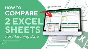 compare two excel sheets for matching data