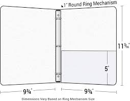 Right Pocket 3 Ring Clear View Binder With Insert Custom Printed