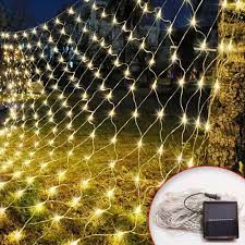 solar powered net mesh led string fairy