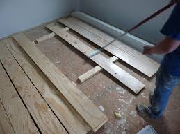 low budget diy plywood plank floors