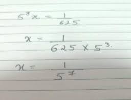 solve the following exponential