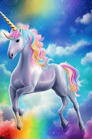 magical unicorn colorful background