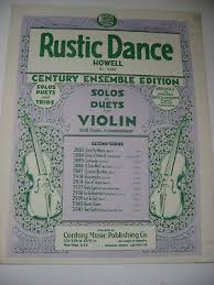 c r howell rustic dance violin solo or