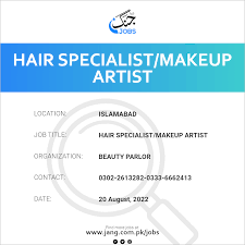 hair specialist makeup artist job