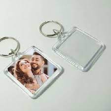 Square Shape Acrylic Key chain : Personalized Products Online | Customized  Gifts in India | Personalized gifts | Eprintpost