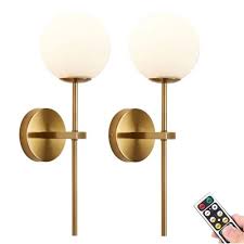 Kefa Gold Battery Operated Wall Sconces