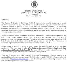 scholarship omicronpi serious students are advised to complete the attached daniel brown edward jenkins application and return it a current transcript by mail to our