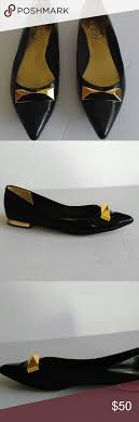 Ted Baker London Black Pointed Toe Flats Sz 10 Ted Baker