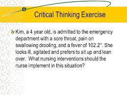 OVERVIEW Introduction to Problem Solving and the Nursing Process     Critical thinking in nursing papers ReVisions best student