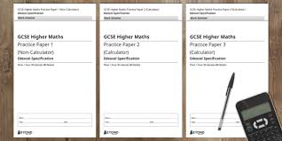 Gcse Maths Specimen Practice Papers