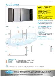 commercial kitchen wall cabinet