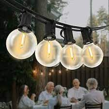 outdoor string lights mains powered