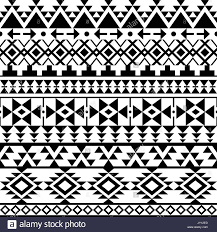 Seamless Black Navajo Print Aztec Pattern Tribal Design