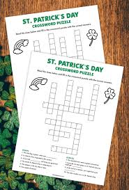 The irish are the most devoted worshipers of the saint. St Patrick S Day Crossword Puzzle Free Printable Game Pjs And Paint