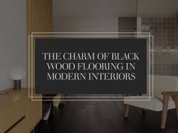 black wood flooring in modern interiors