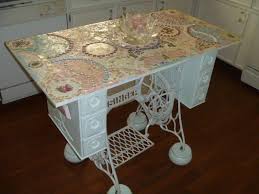 upcycled sewing machine table 10