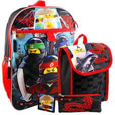 Fast Forward Lego Ninjago Backpack and Lunch Box Set for Kids Boys Girls --  5 Pc 16