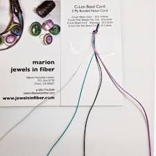 Marion Jewels In Fiber News And Such C Lon Bead Cord