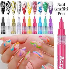 10 color 3d nail art pens set nail