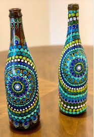 Glass Bottle Painting Design Ideas