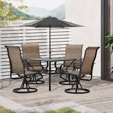 Outsunny 5 Piece Outdoor Patio Dining