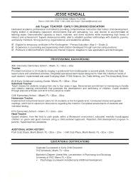 Early Childhood Education Resume Objective Samples For Objectives