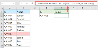 how to vlookup to return blank or