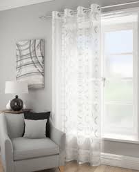 silver voile panels