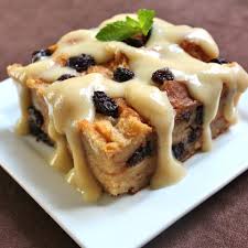 Butter an 8x8 baking pan with butter and in a large bowl whisk melted butter, half and half, vanilla, sugar, salt, raisins (optional) and eggs together. Bread Pudding Recipes Allrecipes