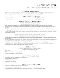 Office Job Resume Objective Examples Career Objectives On Resumes
